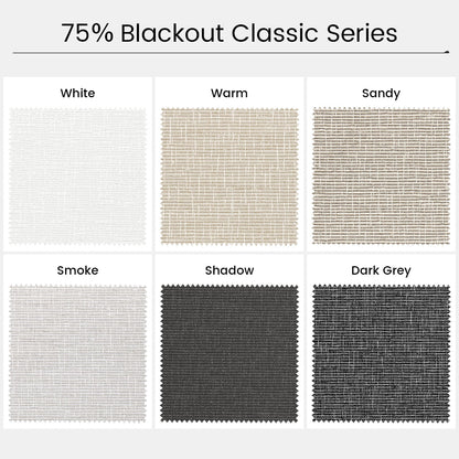 Kincmo Motorized Light Filtering Roller Shades 75% Blackout - Classic