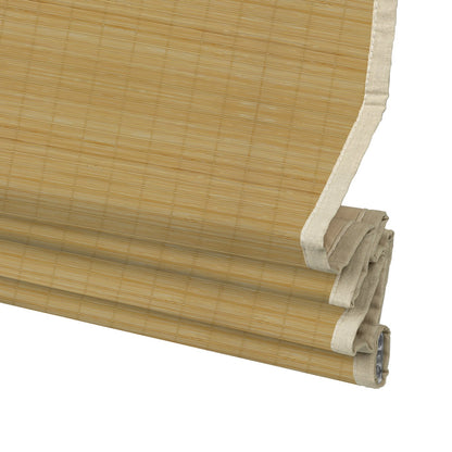 Kincmo Motorized 100% Bamboo Shades 50%/70%/100% Blackout - Pure Bamboo