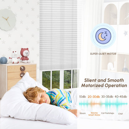 Kincmo Light Filtering Motorized Cellular Shades