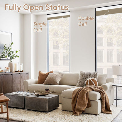 Kincmo 100% Blackout Motorized Cellular Shades