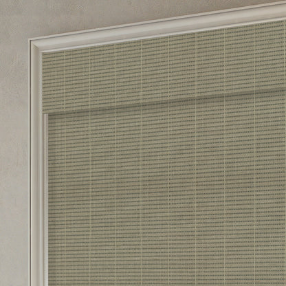 Kincmo Motorized Woven Wood Shades 50%/70%/100% Blackout - Organic Texture