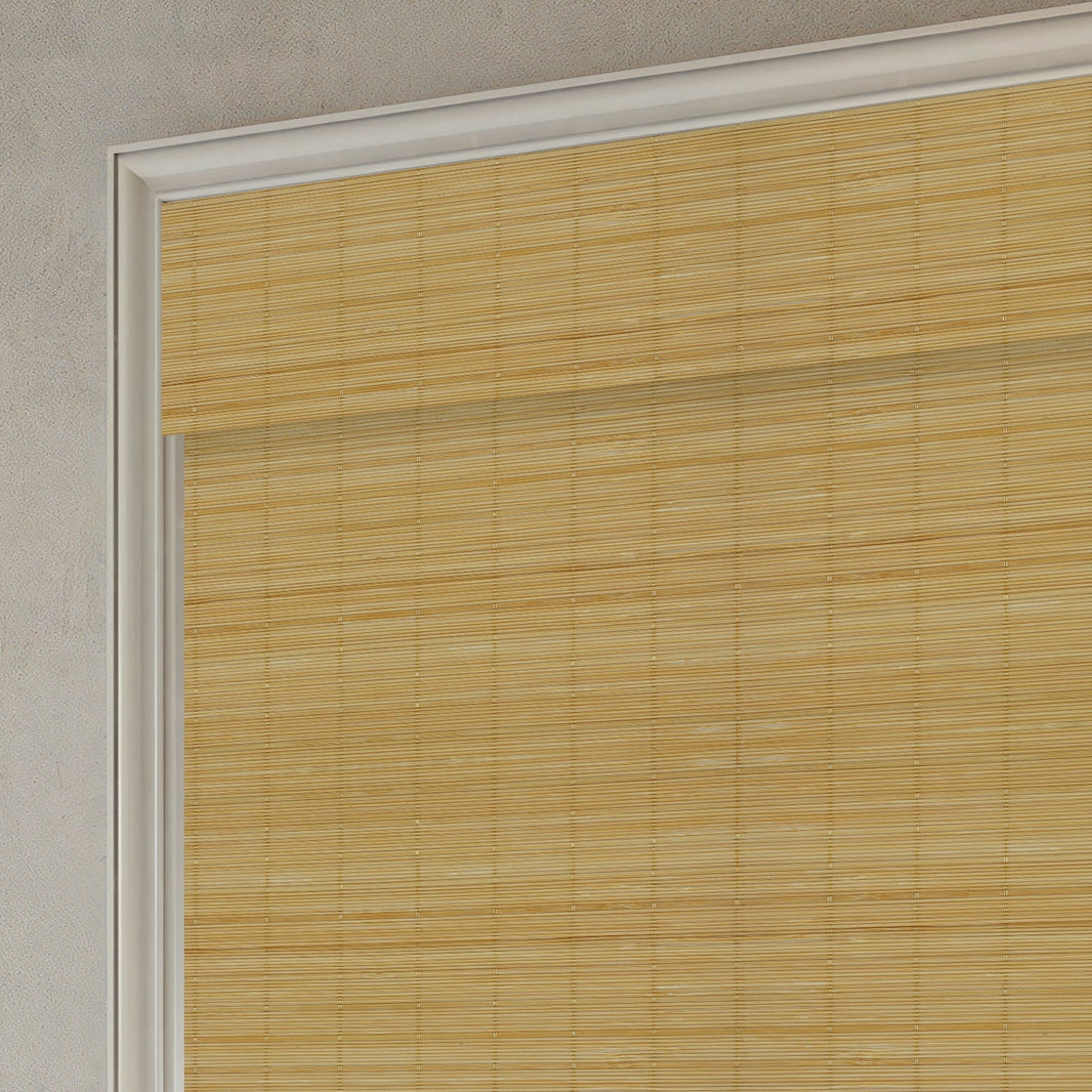 Kincmo Motorized 100% Bamboo Shades 50%/70%/100% Blackout - Pure Bamboo