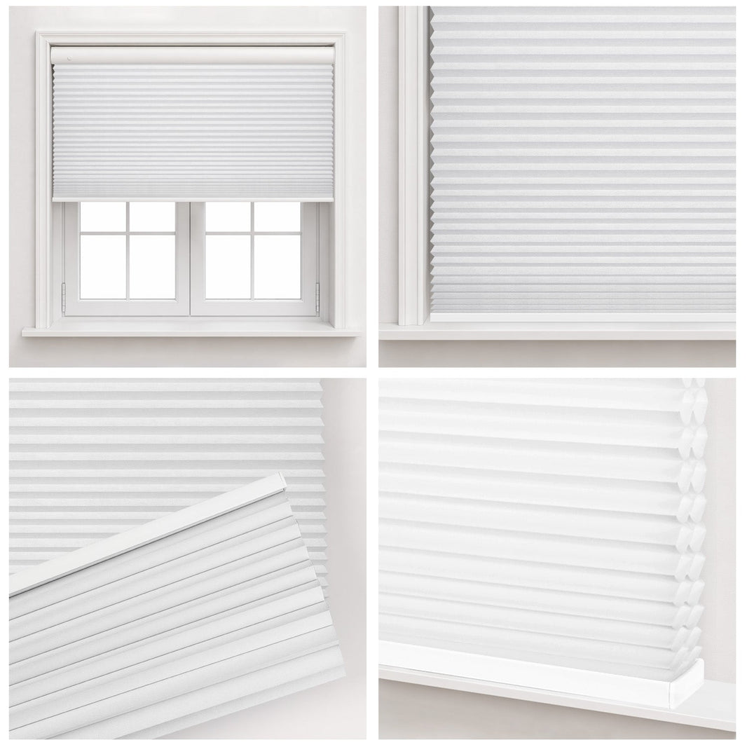 Kincmo No Drill Cellular Shades, Motorized Light Filtering | Double-Cell
