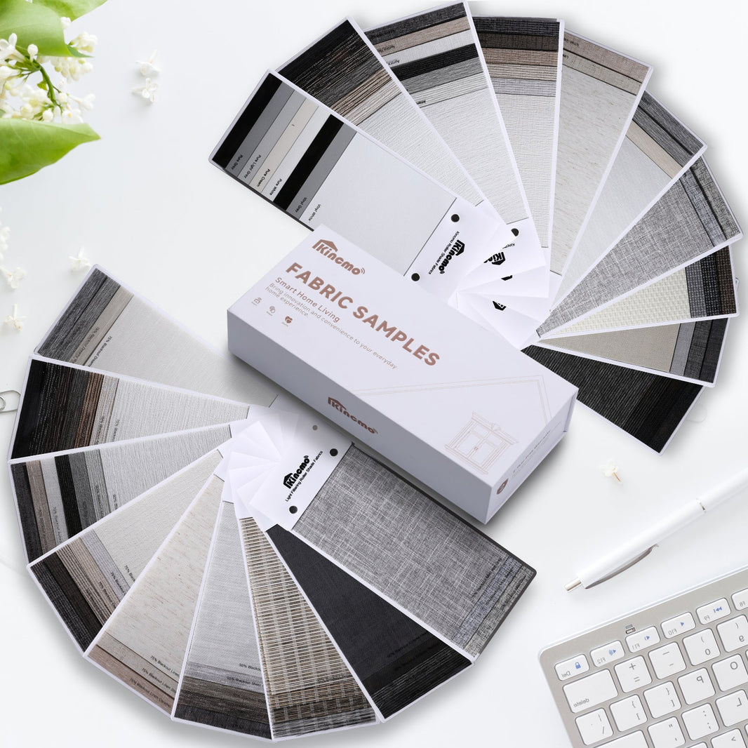 100% blackout & light filtering roller fabric swatches