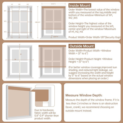 Kincmo Motorized Woven Wood Shades 50%/70%/100% Blackout - Natural Rustic
