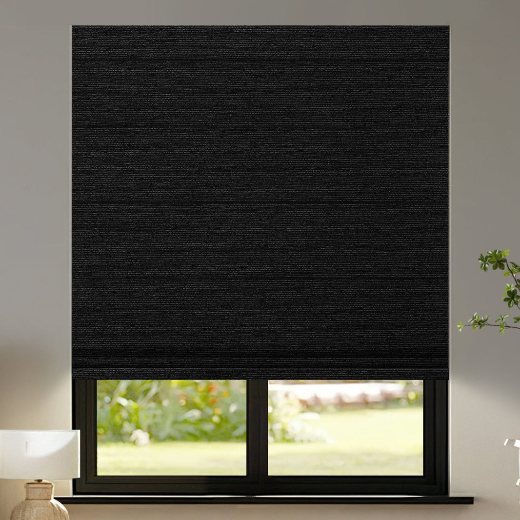 Kincmo Motorized Roman Shades 100% Blackout - Atlantic