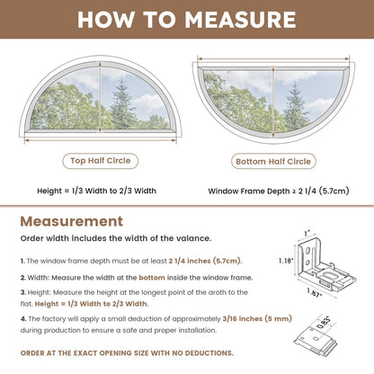 Kincmo Motorized Arched Cellular Shades