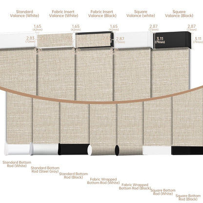 Kincmo Motorized Roller Shades 100% Blackout - Aurora