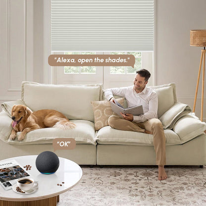 Kincmo 100% Blackout Motorized Cellular Shades