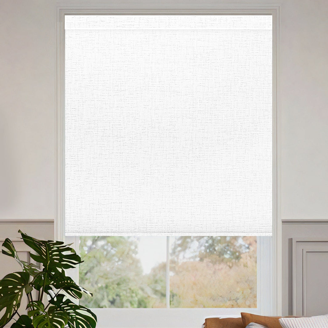 Kincmo 100% Blackout Motorized Roller Shades - Small Size (Supports Order Width: 16"-115") - All Colors