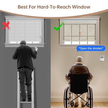 Kincmo Motorized Light Filtering Roller Shades 75% Blackout - Linen