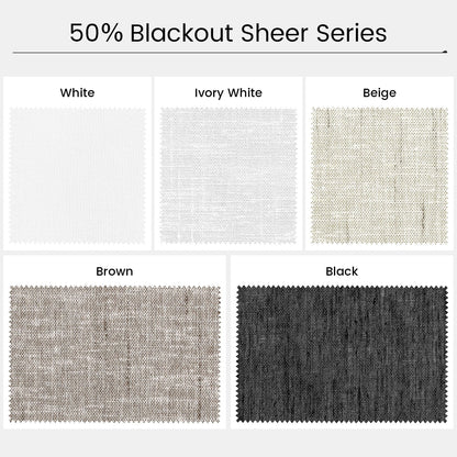 Kincmo 100% Blackout & Light Filtering Roller Fabric Swatches