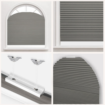 Kincmo Motorized Elongated Arched Cellular Shades