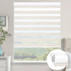 Kincmo No Drill Zebra Shades, Motorized 60/75% Blackout - Monet