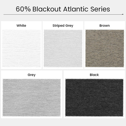 Kincmo Motorized Light Filtering Roller Shades 60% Blackout - Atlantic