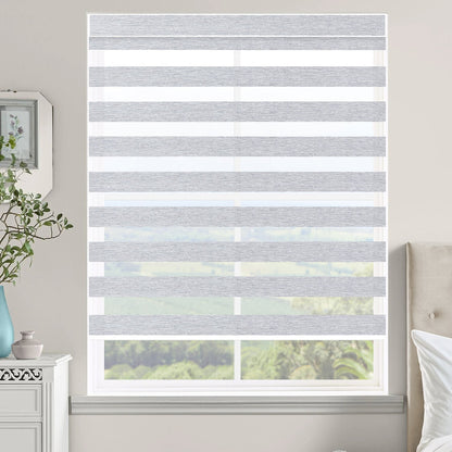 Kincmo Motorized Zebra Shades 60%/75% Blackout - Monet
