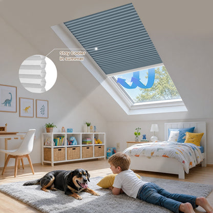 Kincmo Motorized Skylight Cellular Shades