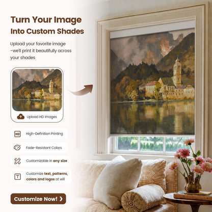 Kincmo Custom Printed Motorized Roller Shades
