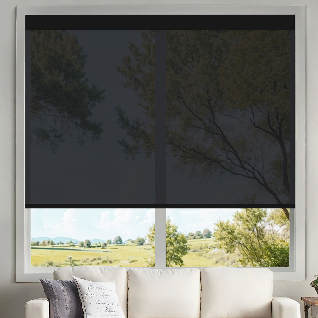 Kincmo Motorized UV Protection Solar Shades 0%/1%/3%/5% Openness