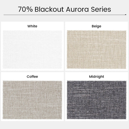Kincmo Motorized Light Filtering Roller Shades 70% Blackout - Aurora