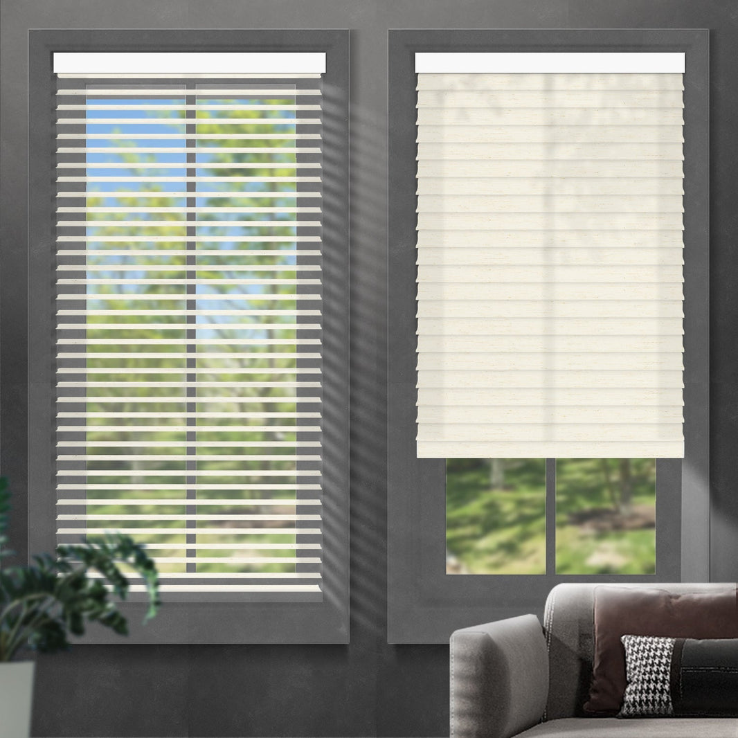 Kincmo Motorized Light Filtering Sheer Shades 75% Blackout - Linen