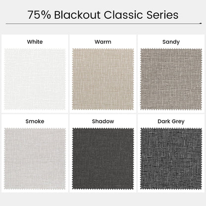 Kincmo 100% Blackout & Light Filtering Roller Fabric Swatches