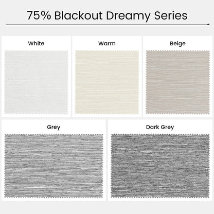 Kincmo Motorized Light Filtering Roller Shades 75% Blackout - Dreamy