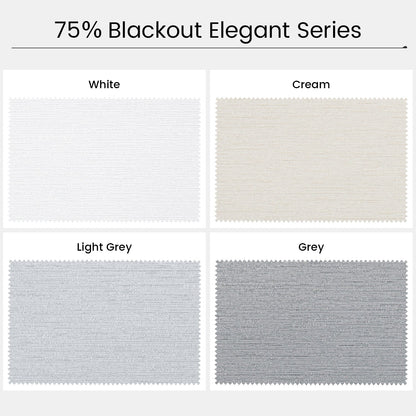 Kincmo Motorized Light Filtering Roller Shades 75% Blackout - Elegant