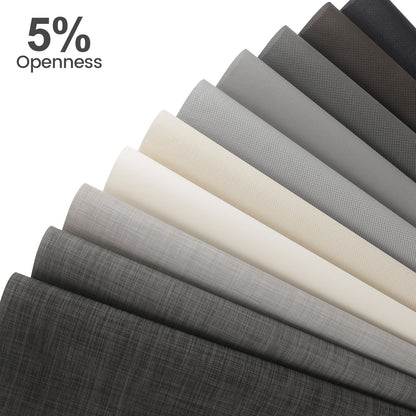 Kincmo Motorized UV Protection Solar Shades 0%/1%/3%/5% Openness
