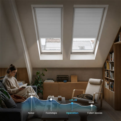 Kincmo Motorized Skylight Cellular Shades
