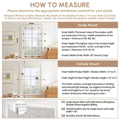 Kincmo No Drill Roller Shades, Motorized 100% Blackout - Mist