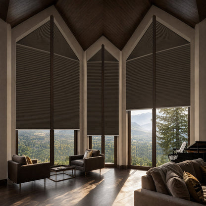 Kincmo Motorized Trapezoid Cellular Shades