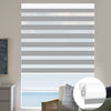 Kincmo No Drill Zebra Shades, Motorized 95% Blackout - Gabriel