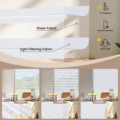 Kincmo Motorized  Sheer Shades 100% Blackout - Soft