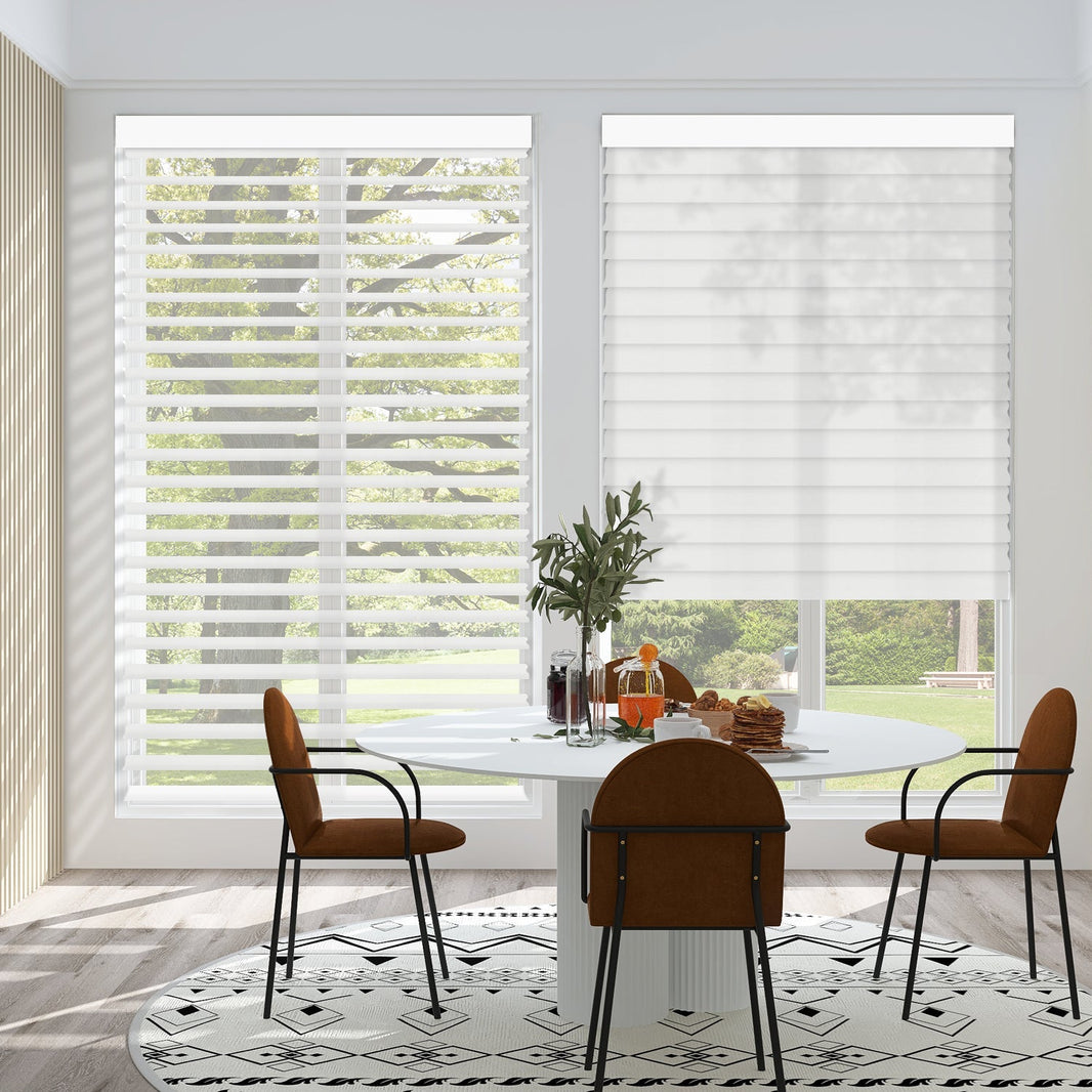 Kincmo Motorized Light Filtering Sheer Shades 75% Blackout - Soft