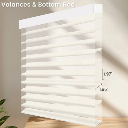 Kincmo Motorized Light Filtering Sheer Shades 70% Blackout - Voile