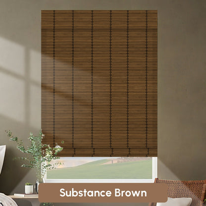 Kincmo Motorized 100% Bamboo Shades 50%/70%/100% Blackout - Pure Bamboo