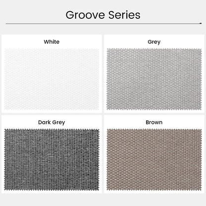 Kincmo Motorized Roller Shades 100% Blackout - Groove