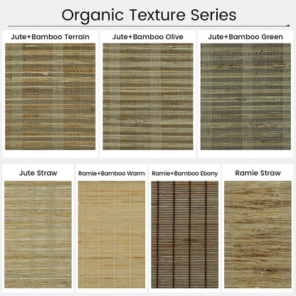 Kincmo Woven Wood Shade Fabric Swatches