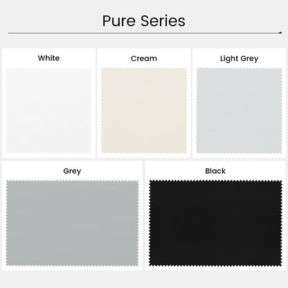 Kincmo No Drill Roller Shades, Motorized 100% Blackout - Pure