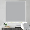 Kincmo No Drill Roller Shades, Motorized 100% Blackout - Pure