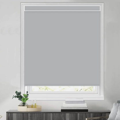 Kincmo Motorized Roller Shades 100% Blackout - Pure