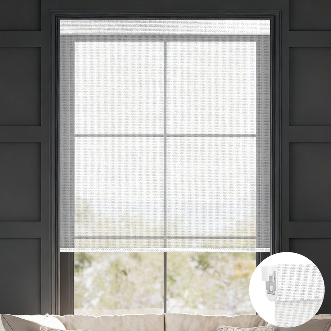 motorized 50% blackout no drill blinds