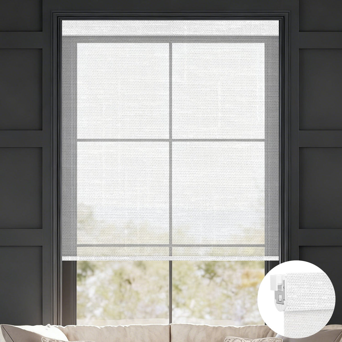 motorized 50% blackout no drill blinds