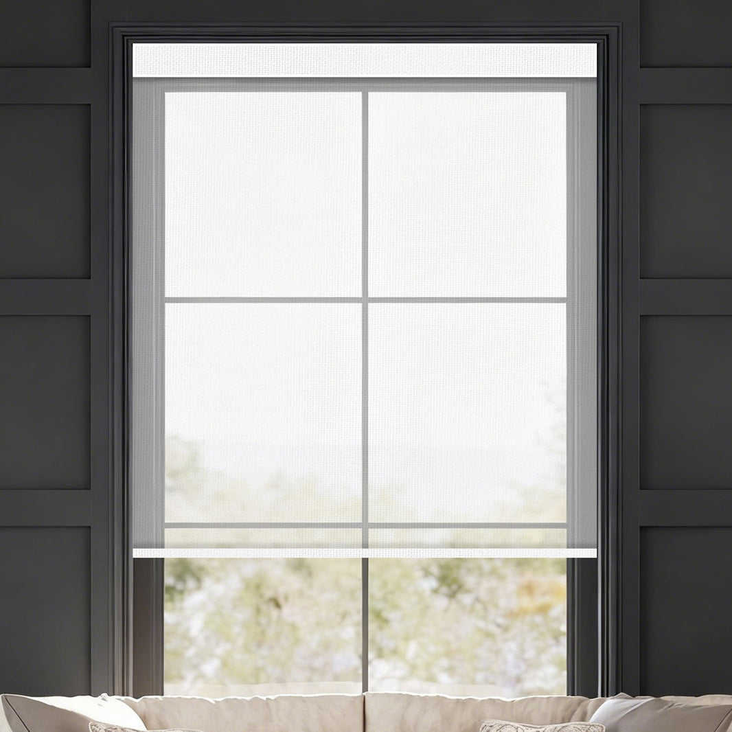 Kincmo Motorized Light Filtering Roller Shades 50% Blackout - Sheer