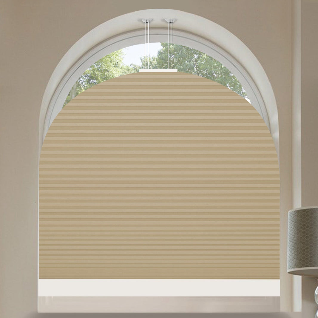 Kincmo Motorized Elongated Arched Cellular Shades